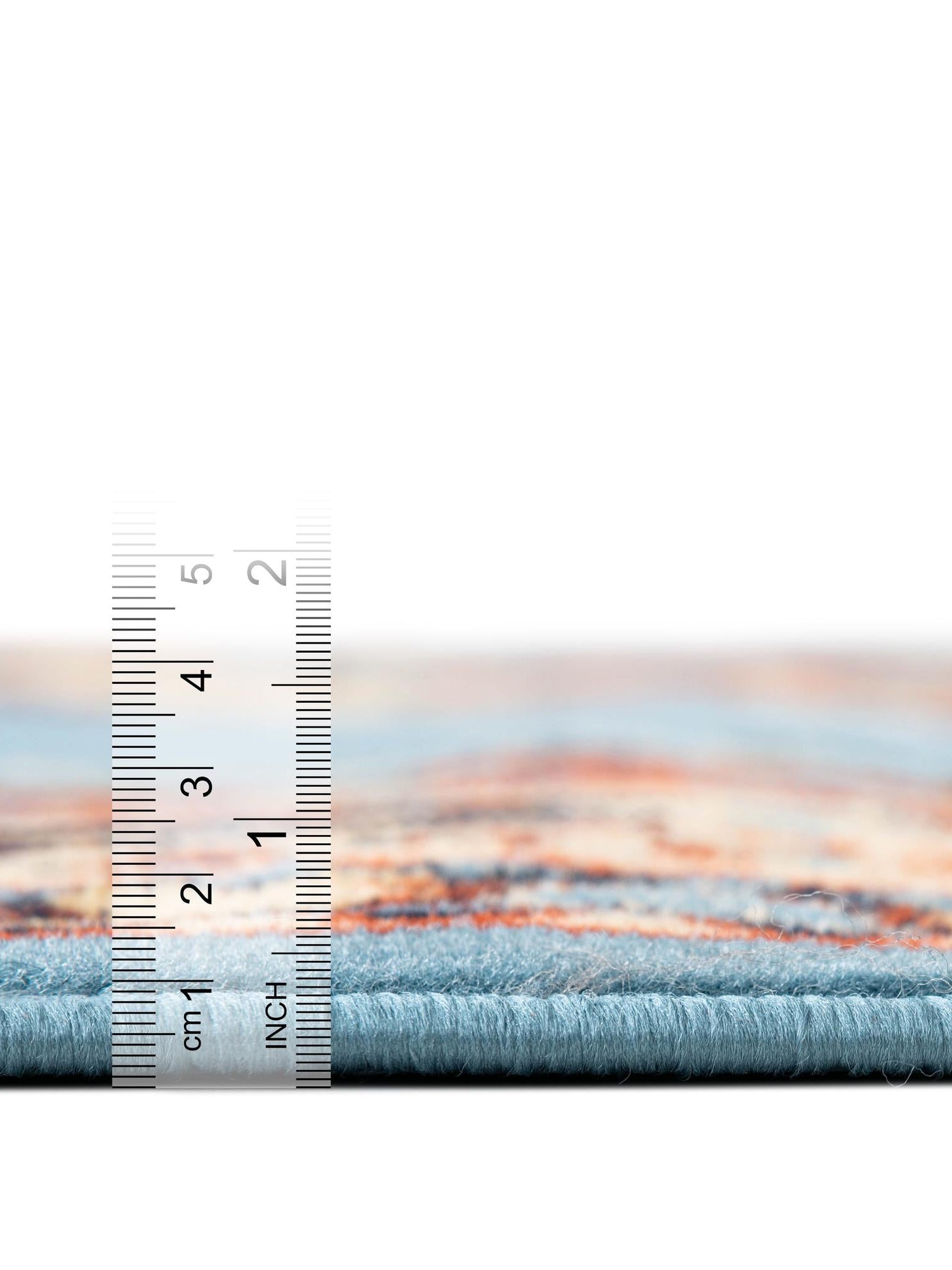 Light Blue 7' 1 x 10' Reza Rectangle Area Rug 100% Polypropylene Easy Clean Traditional Motif Classic Carpet for Home Interiors for Sale at Rug Engine