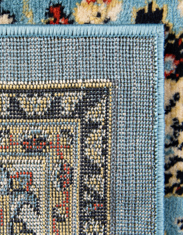Light Blue 6' 1 x 9' Sialk Hill Rectangle Area Rug 100% Polypropylene Durable Easy Clean Classic Traditional Design Carpet for Interior Design for Sale at Rug Engine