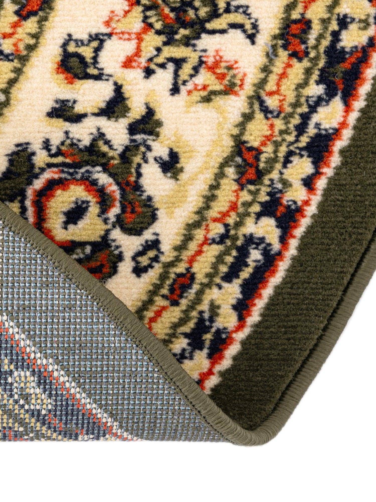 Green 3' 1 x 3' 1 Sialk Hill Round Area Rug 100% Polypropylene Durable Easy Clean Classic Traditional Design Carpet for Interior Design for Sale at Rug Engine