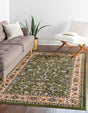 Green 2' x 3' 1 Sialk Hill Rectangle Area Rug 100% Polypropylene Durable Easy Clean Classic Traditional Design Carpet for Interior Design for Sale at Rug Engine