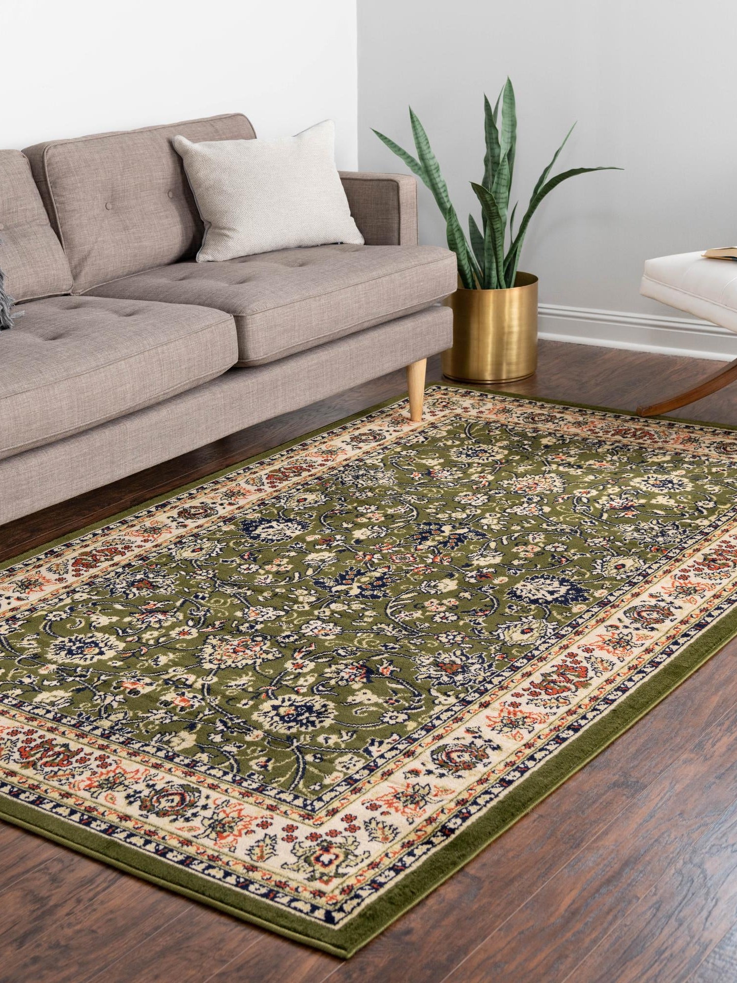 Green 2' x 3' 1 Sialk Hill Rectangle Area Rug 100% Polypropylene Durable Easy Clean Classic Traditional Design Carpet for Interior Design for Sale at Rug Engine