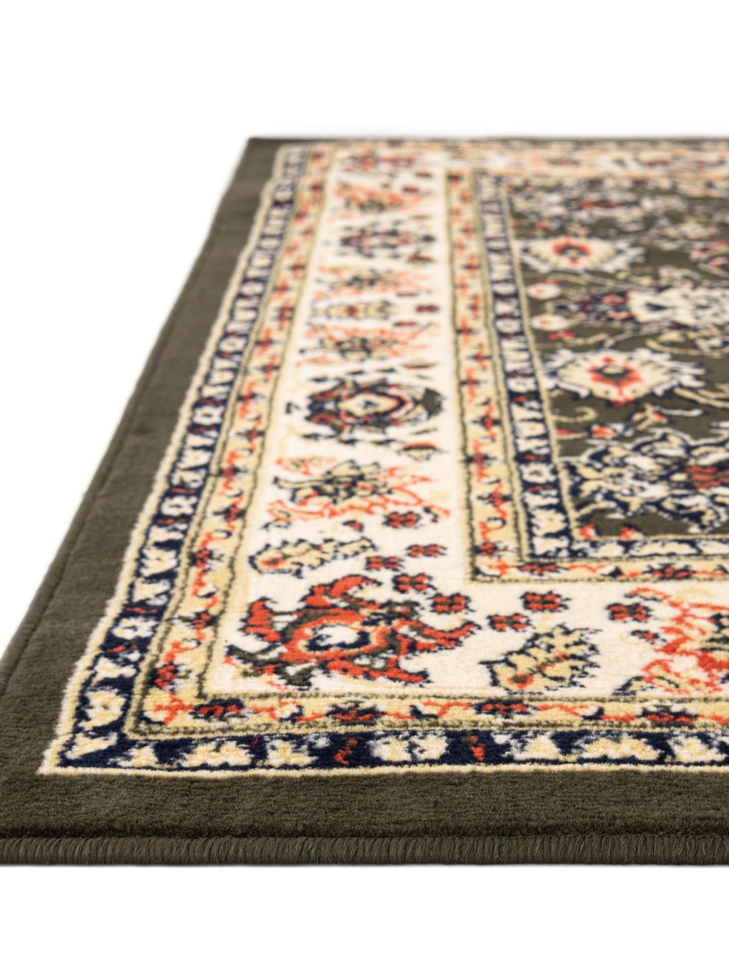 Green 2' x 3' 1 Sialk Hill Rectangle Area Rug 100% Polypropylene Durable Easy Clean Classic Traditional Design Carpet for Interior Design for Sale at Rug Engine