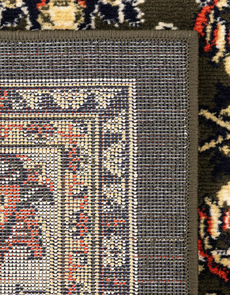 Green 5' 3 x 8' Sialk Hill Rectangle Area Rug 100% Polypropylene Durable Easy Clean Classic Traditional Design Carpet for Interior Design for Sale at Rug Engine