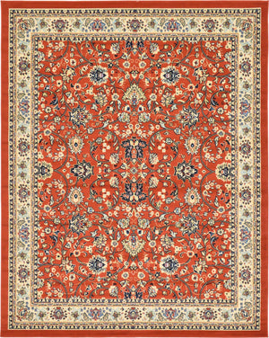 Terracotta 8' x 10' Sialk Hill Rectangle Rug