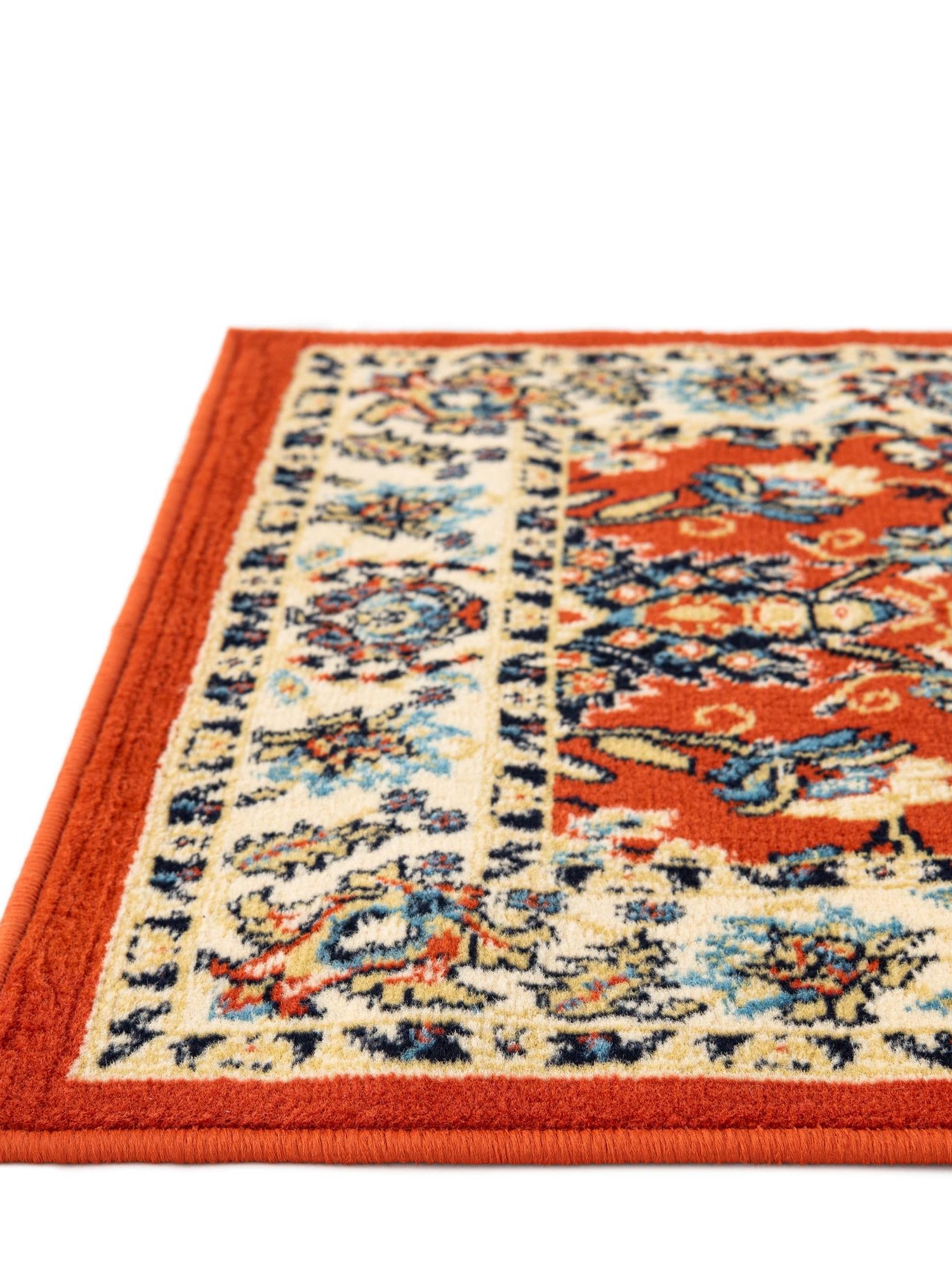 Terracotta 7' 1 x 10' Sialk Hill Rectangle Area Rug 100% Polypropylene Durable Easy Clean Classic Traditional Design Carpet for Interior Design for Sale at Rug Engine