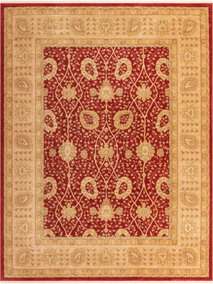 Red 9' 10 x 13' 1 Edinburgh Rectangle Area Rug 100% Polypropylene Easy Clean With Cotton Backing Traditional Classic Design Carpet for Living, Dining Room, Office for Sale at Rug Engine