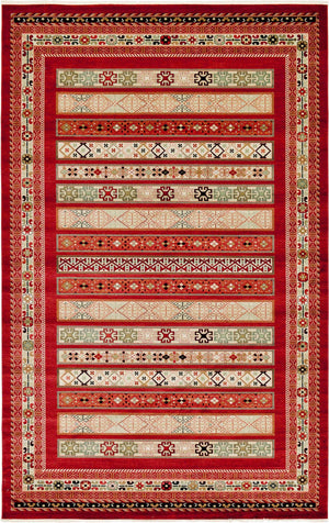 Rust Red 10' 6 x 16' 5 Fars Rectangle Area Rug 100% Polypropylene Unique Traditional Carpet for Classical Living, Dining Room & Office Spaces for Sale at Rug Engine