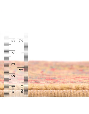 Tan 6' 1 x 6' 1 Sahand Round Area Rug Affordable Easy Clean Traditional Design Durable Carpet for Home Interior Design Living Room Dining Office for Sale at Rug Engine