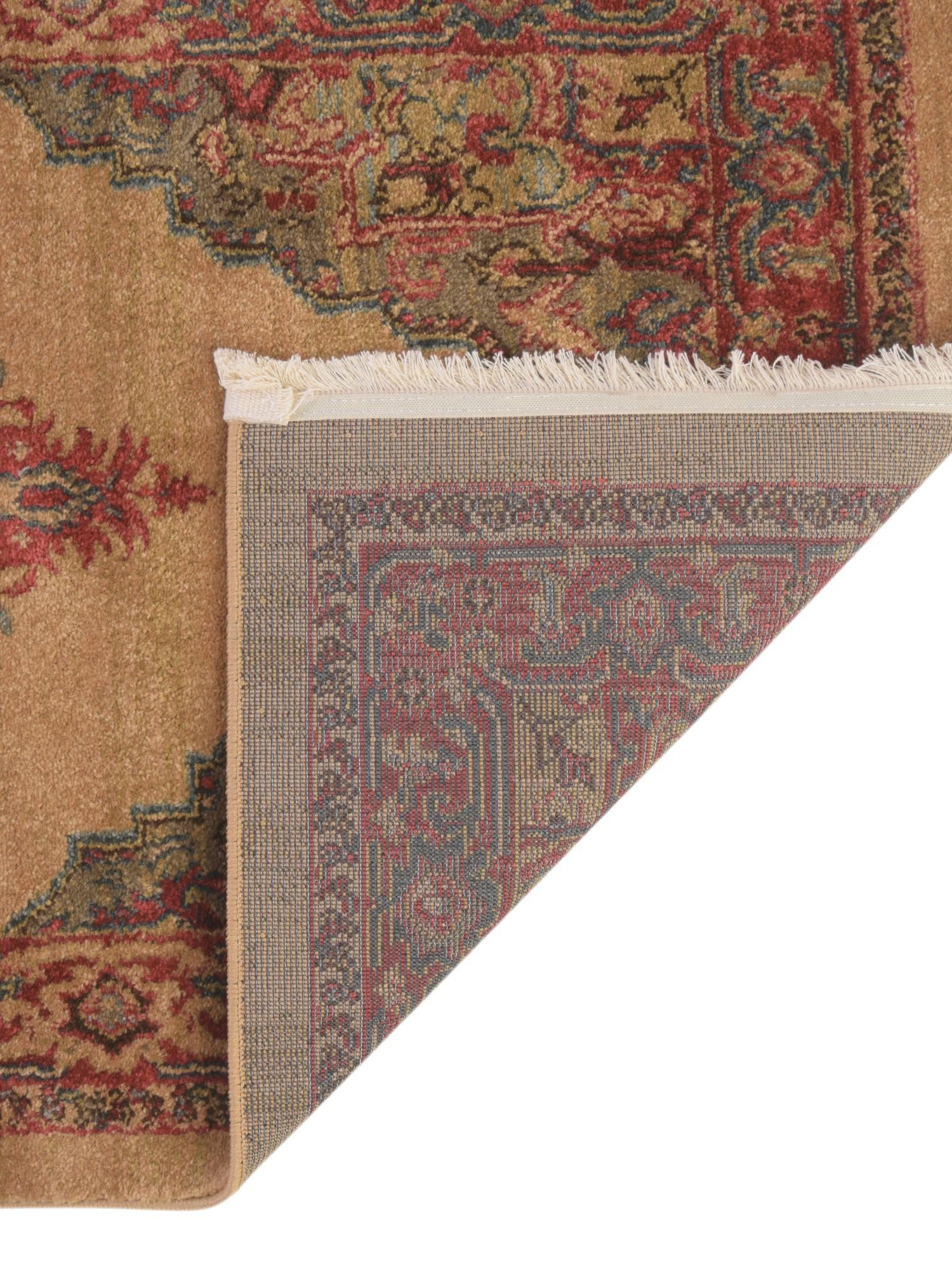 Tan 2' x 3' 1 Sahand Rectangle Area Rug Affordable Easy Clean Traditional Design Durable Carpet for Home Interior Design Living Room Dining Office for Sale at Rug Engine