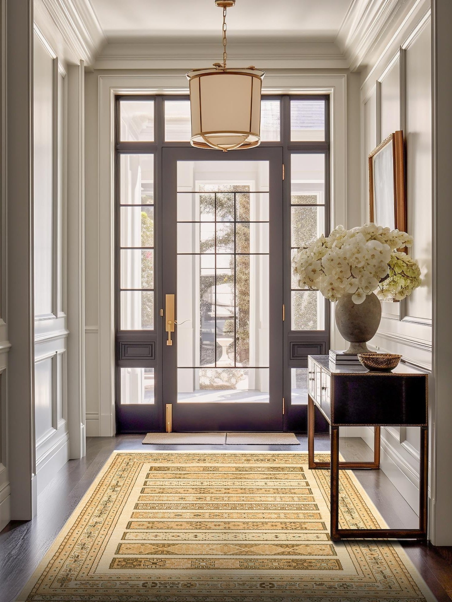 Ivory 3' 1 x 5' 3 Fars Rectangle Area Rug 100% Polypropylene Unique Traditional Carpet for Classical Living, Dining Room & Office Spaces for Sale at Rug Engine