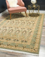 Light Green 10' 6 x 16' 5 Edinburgh Rectangle Area Rug 100% Polypropylene Easy Clean With Cotton Backing Traditional Classic Design Carpet for Living, Dining Room, Office for Sale at Rug Engine