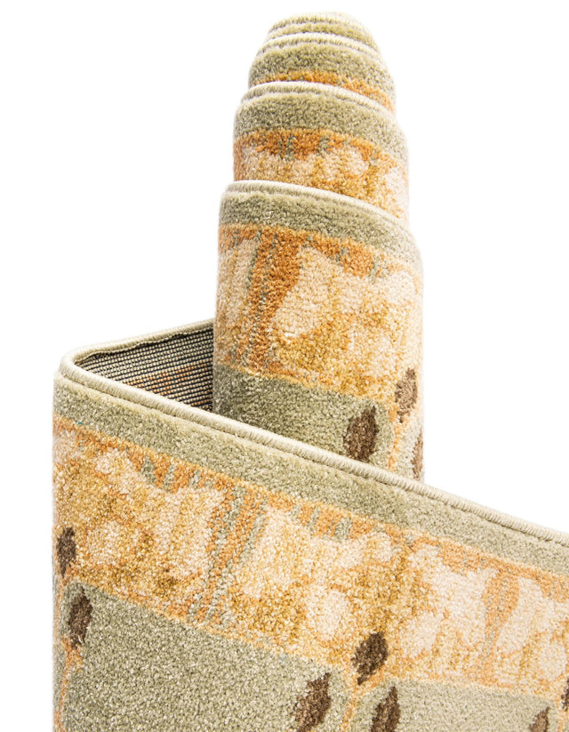 Light Green 8' x 11' Edinburgh Rectangle Area Rug 100% Polypropylene Easy Clean With Cotton Backing Traditional Classic Design Carpet for Living, Dining Room, Office for Sale at Rug Engine