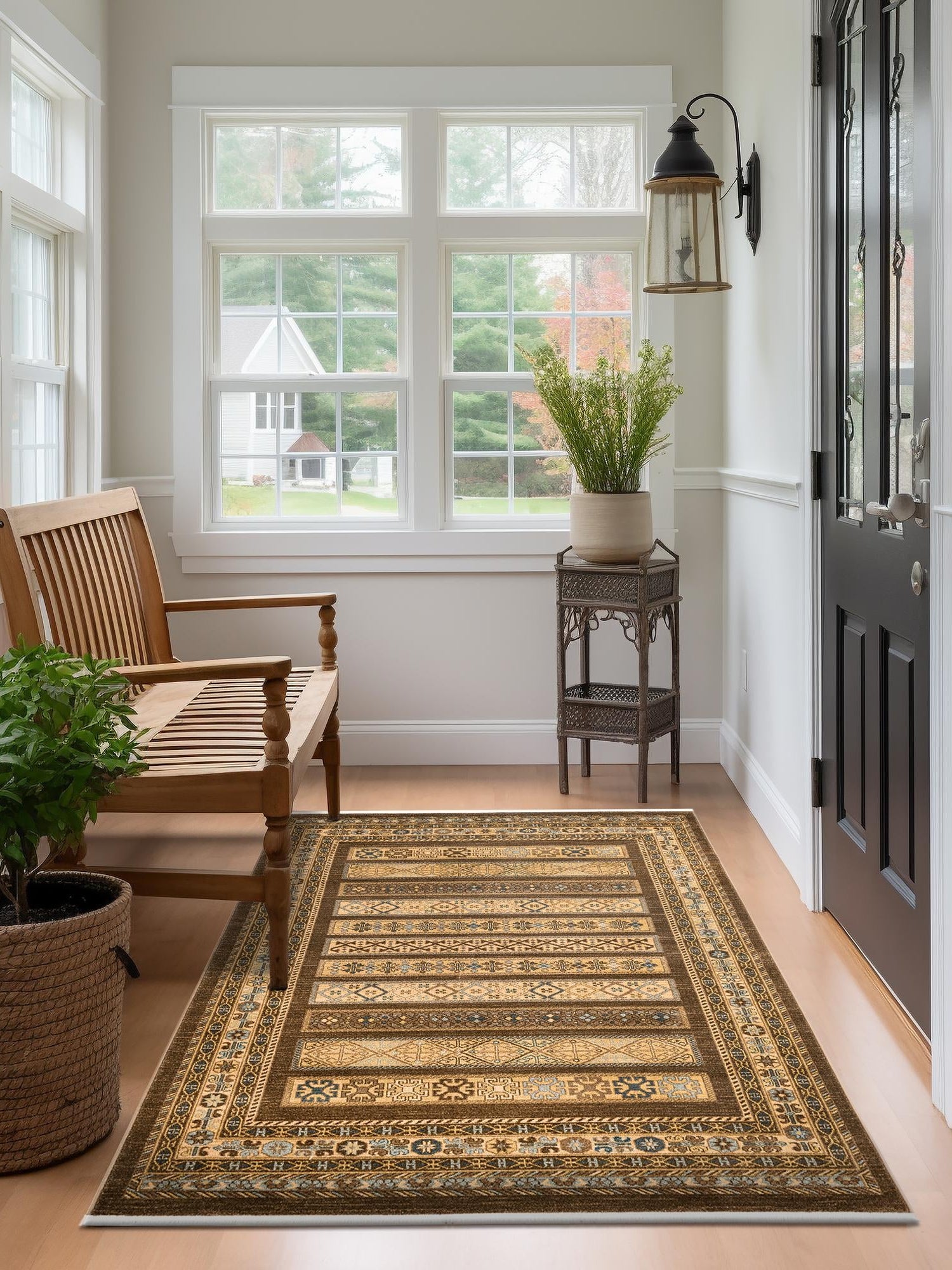 Brown 3' 3 x 5' 3 Fars Rectangle Area Rug 100% Polypropylene Unique Traditional Carpet for Classical Living, Dining Room & Office Spaces for Sale at Rug Engine