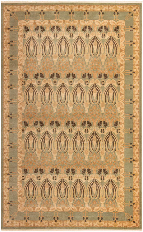 Light Green 10' 6 x 16' 5 Edinburgh Rectangle Area Rug 100% Polypropylene Easy Clean With Cotton Backing Traditional Classic Design Carpet for Living, Dining Room, Office for Sale at Rug Engine