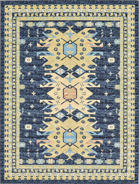 Navy Blue 10' x 13' 1 Taftan Rectangle Area Rug