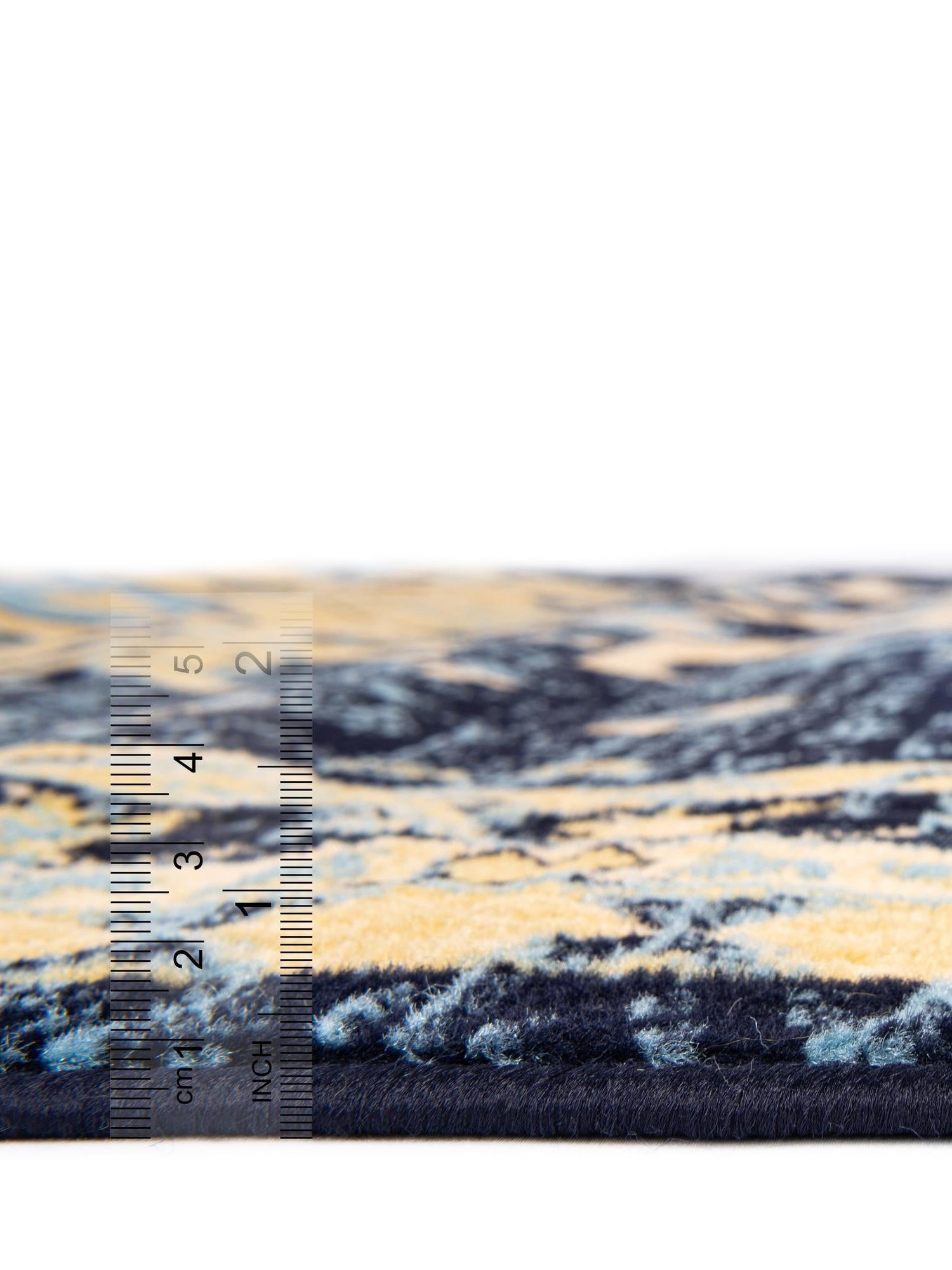 Navy Blue 5' 3 x 8' Taftan Rectangle Area Rug