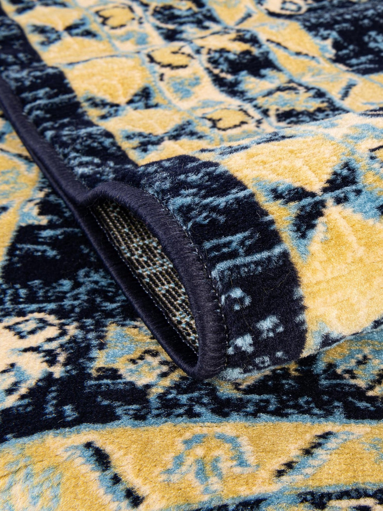 Navy Blue 10' x 13' 1 Taftan Rectangle Area Rug