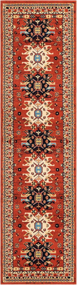 Terracotta 2' 7 x 10' Taftan Runner Area Rug