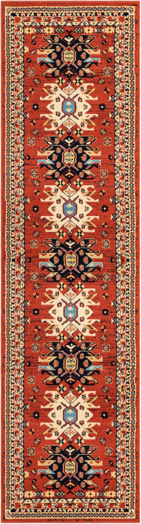 Terracotta 2' 7 x 10' Taftan Runner Area Rug