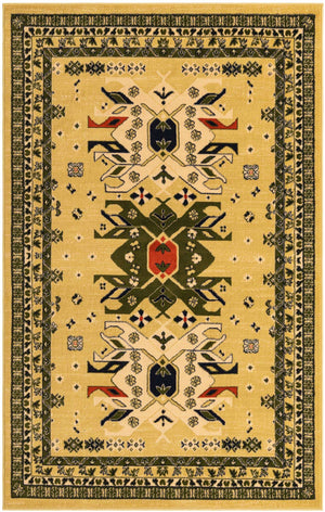Cream 5' 3 x 8' Taftan Rectangle Area Rug