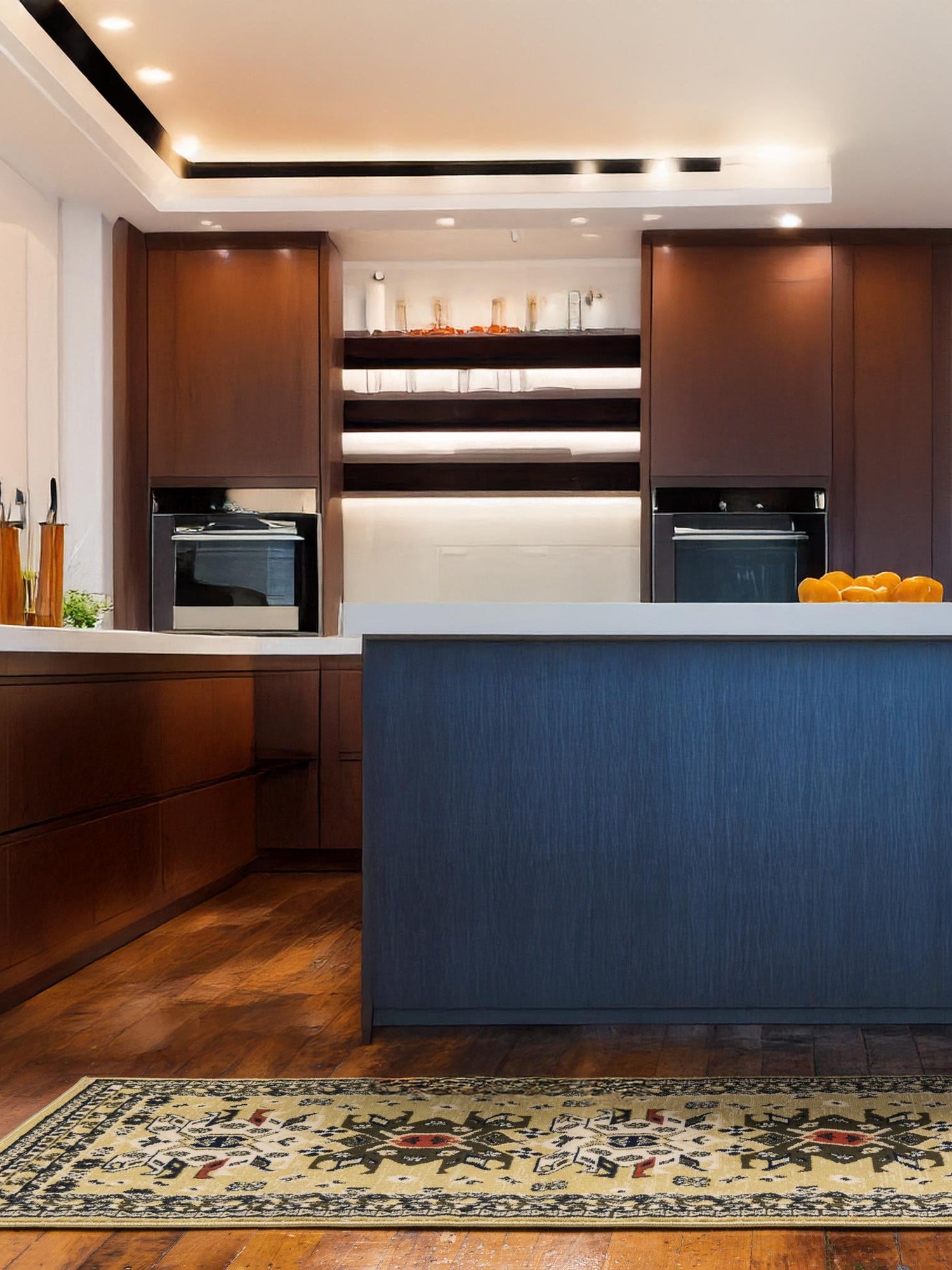 Cream 3' 1 x 16' 5 Taftan Runner Area Rug