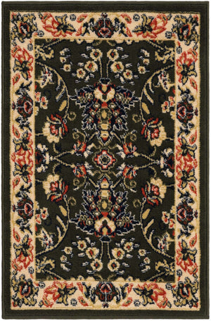 Green 2' x 3' 1 Sialk Hill Rectangle Rug