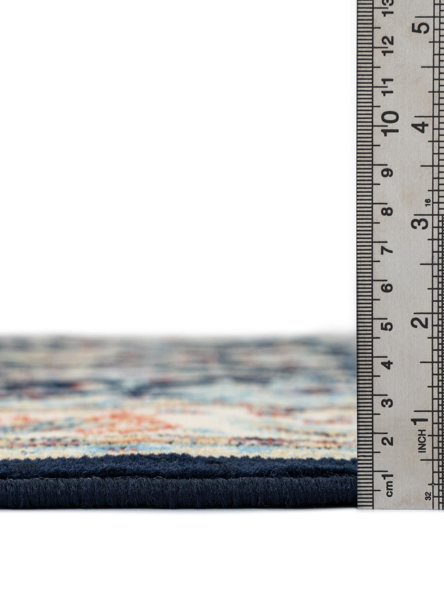 Navy Blue 5' 3 x 8' Sialk Hill Rectangle Area Rug 100% Polypropylene Durable Easy Clean Classic Traditional Design Carpet for Interior Design for Sale at Rug Engine