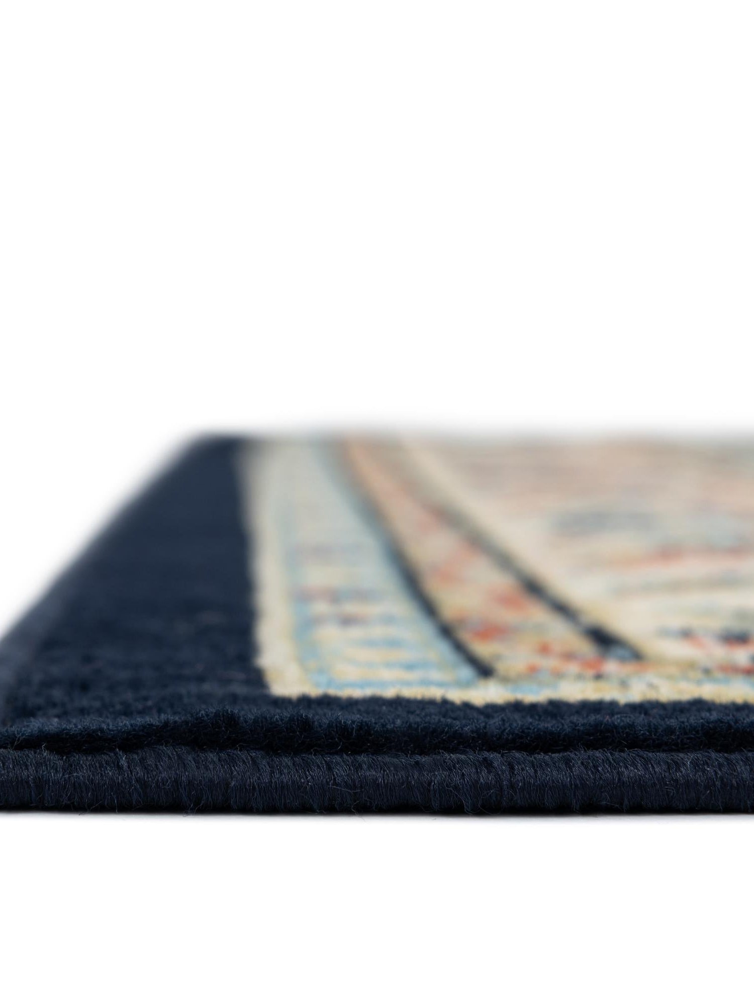 Navy Blue 5' 3 x 8' Sialk Hill Rectangle Area Rug 100% Polypropylene Durable Easy Clean Classic Traditional Design Carpet for Interior Design for Sale at Rug Engine