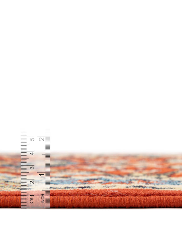Terracotta 7' 10 x 7' 10 Sialk Hill Round Area Rug 100% Polypropylene Durable Easy Clean Classic Traditional Design Carpet for Interior Design for Sale at Rug Engine