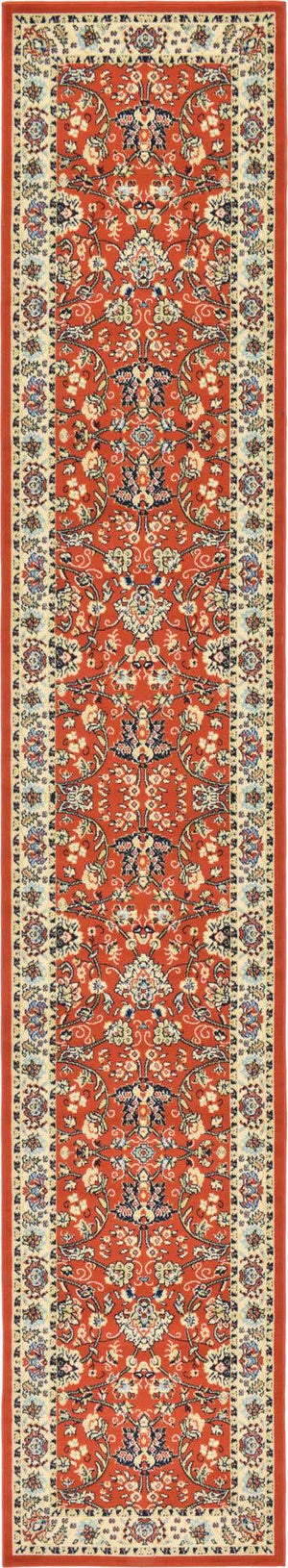 Terracotta 3' 1 x 16' 5 Sialk Hill Runner Area Rug 100% Polypropylene Durable Easy Clean Classic Traditional Design Carpet for Interior Design for Sale at Rug Engine