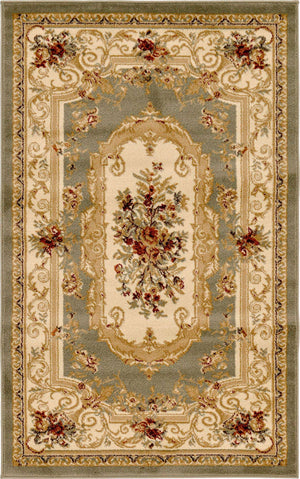 Green 3' 1 x 5' 3 Versailles Rectangle Area Rug