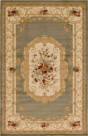 Green 10' 6 x 16' 5 Versailles Rectangle Area Rug