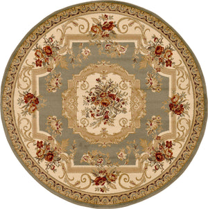 Green 6' 1 x 6' 1 Versailles Round Area Rug