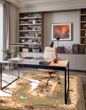 Green 2' x 3' 1 Versailles Rectangle Area Rug