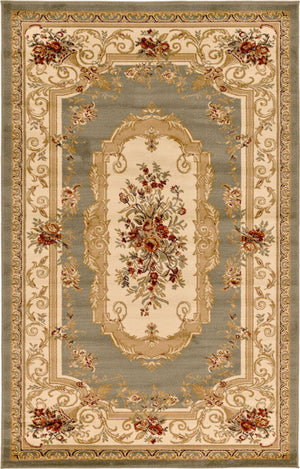 Green 5' 3 x 8' Versailles Rectangle Rug