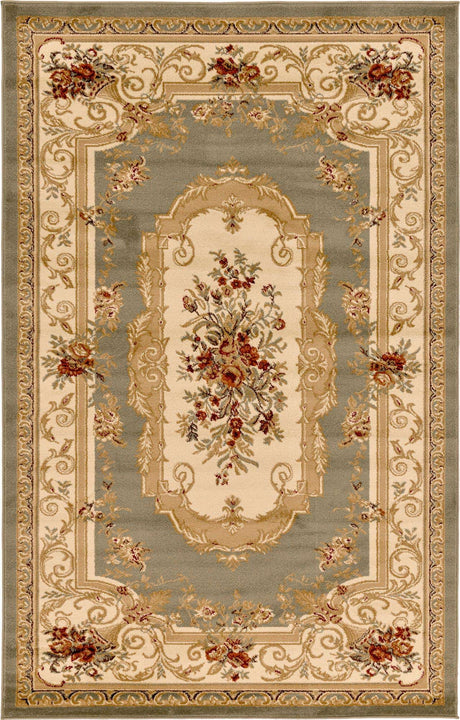 Green 5' 3 x 8' Versailles Rectangle Area Rug