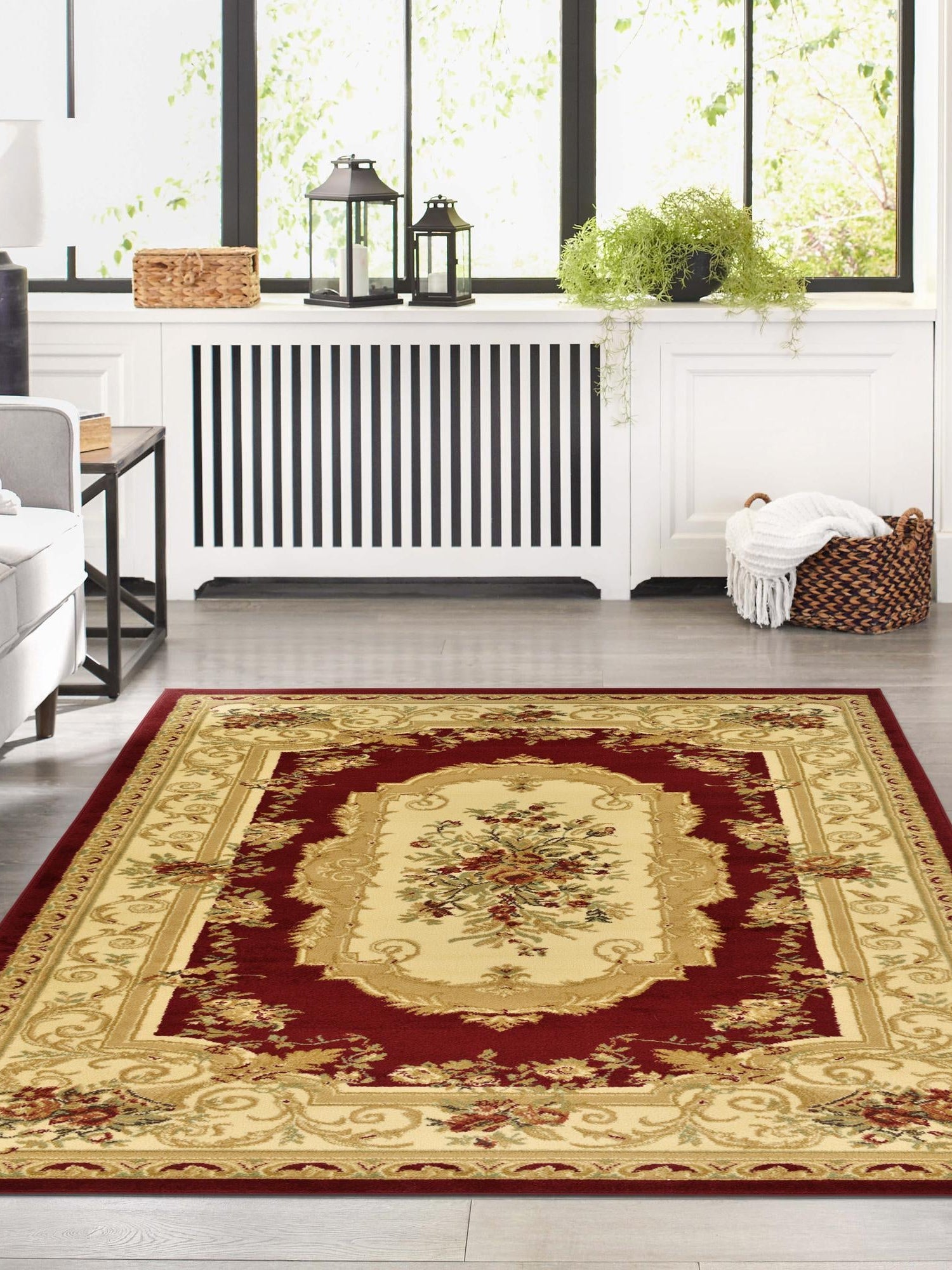 Red 5' 3 x 8' Versailles Rectangle Area Rug