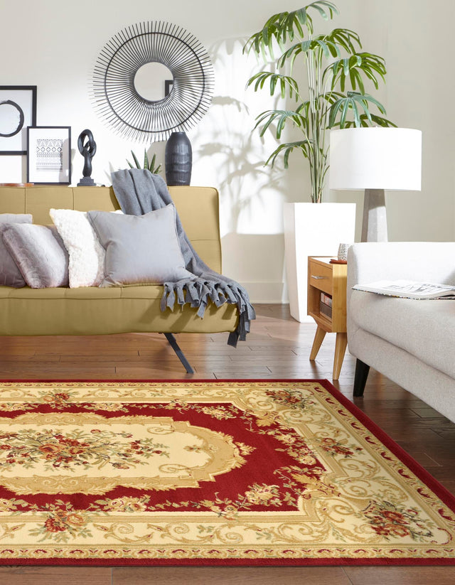 Red 10' x 14' 1 Versailles Rectangle Area Rug