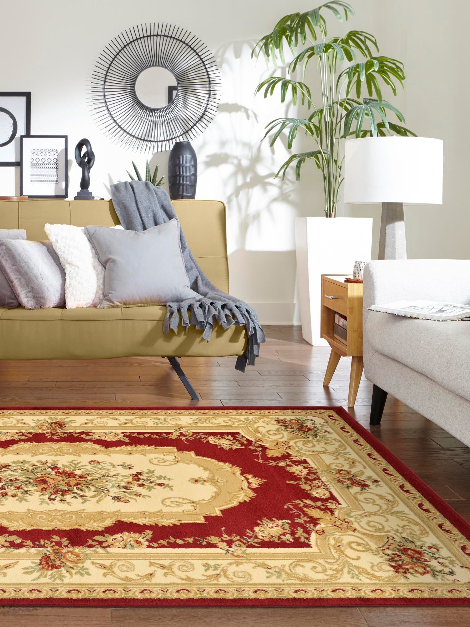 Red 4' 1 x 6' 1 Versailles Rectangle Area Rug