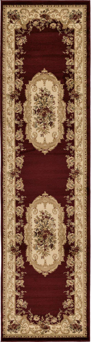 Red 2' 7 x 10' Versailles Runner Area Rug