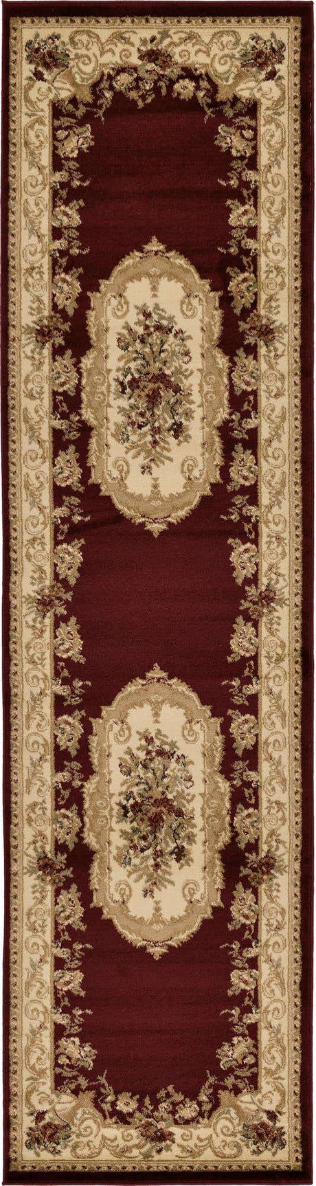 Red 2' 7 x 10' Versailles Runner Area Rug