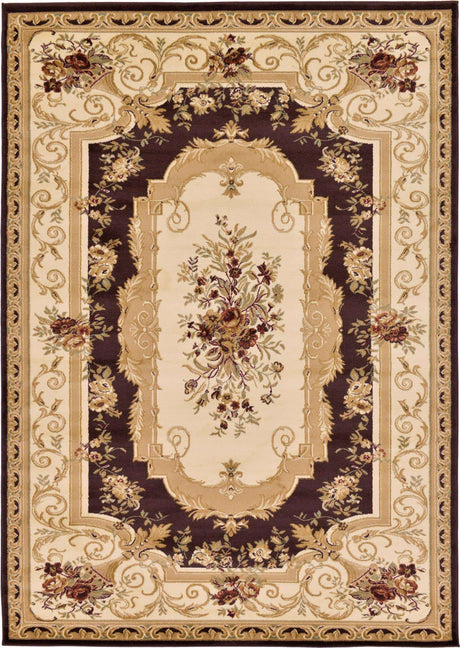 Brown 7' 1 x 10' Versailles Rectangle Area Rug