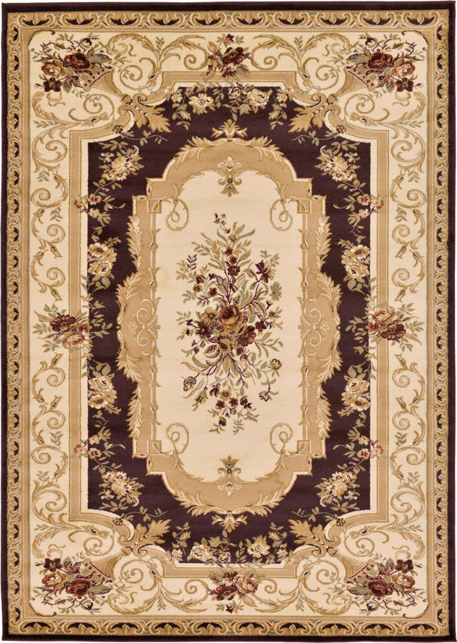 Brown 7' 1 x 10' Versailles Rectangle Area Rug