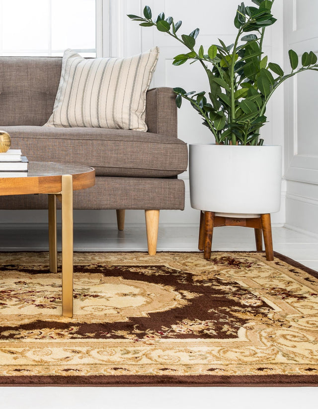 Brown 4' 1 x 6' 1 Versailles Rectangle Rug
