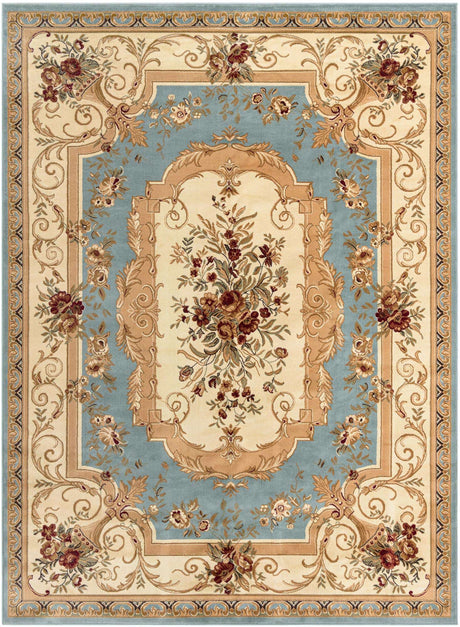 Light Blue 9' x 12' Versailles Rectangle Area Rug