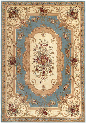 Light Blue 7' 1 x 10' Versailles Rectangle Area Rug