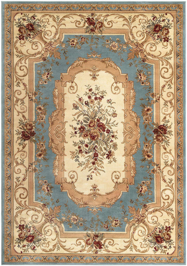 Light Blue 7' 1 x 10' Versailles Rectangle Area Rug