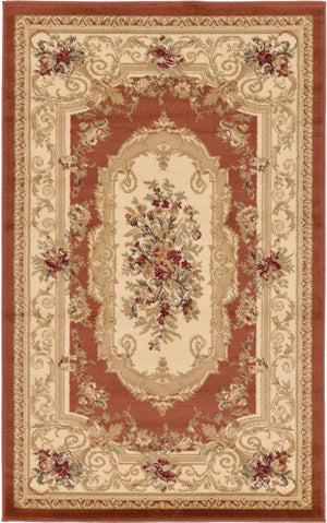Brick Red 3' 1 x 5' 3 Versailles Rectangle Area Rug