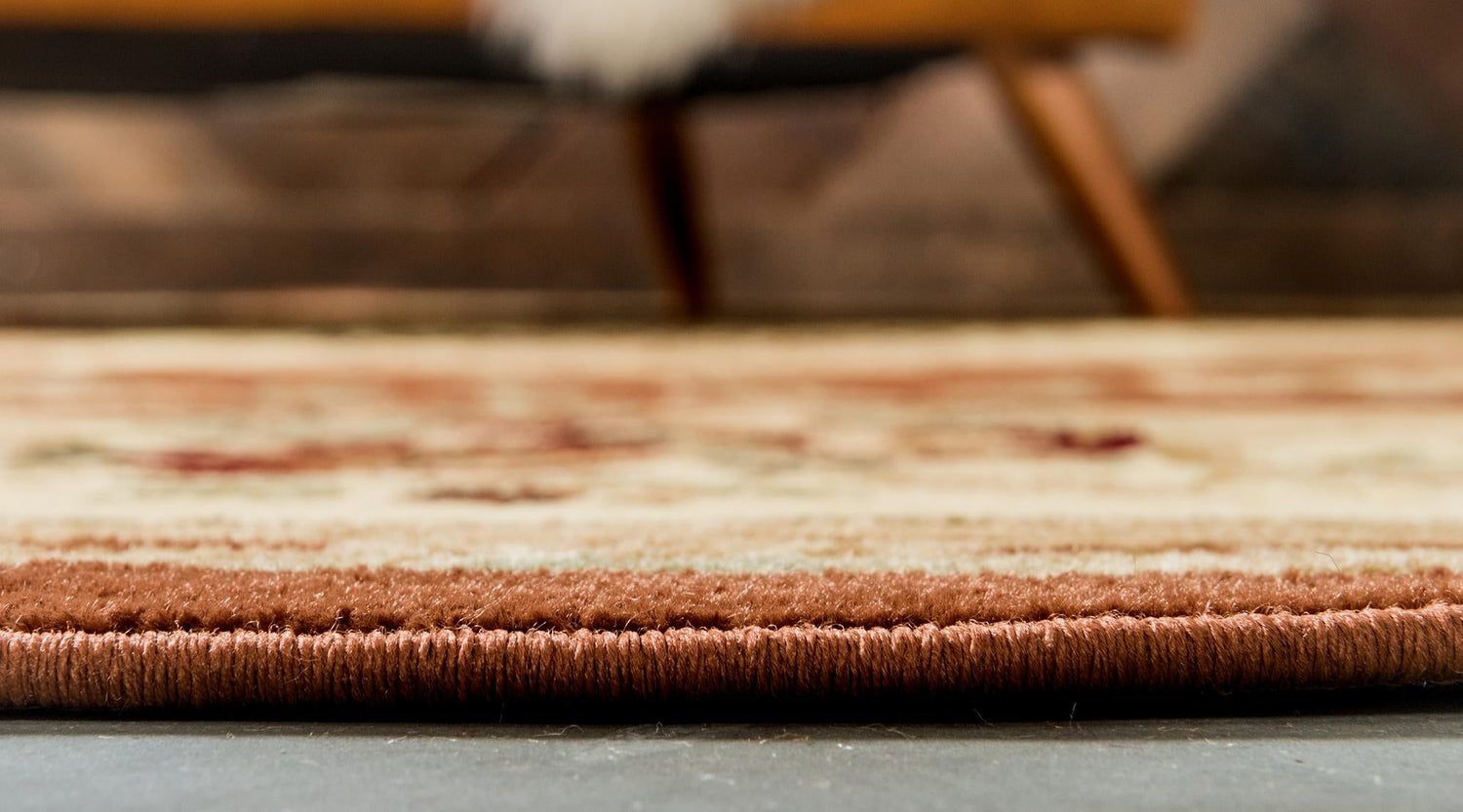 Brick Red 7' 10 x 7' 10 Versailles Round Area Rug