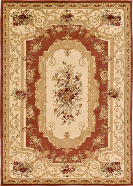 Brick Red 7' 1 x 10' Versailles Rectangle Area Rug